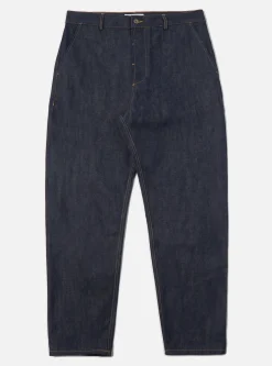 Store Military Chino In Indigo 13Oz Selvedge Denim Men Trousers.