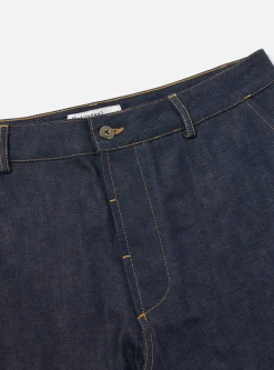 Store Military Chino In Indigo 13Oz Selvedge Denim Men Trousers.
