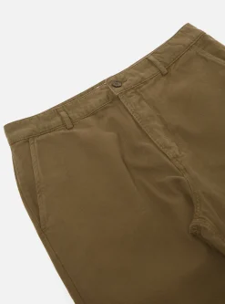 New Military Chino In Olive Canvas Men Suiting.