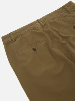 New Military Chino In Olive Canvas Men Suiting.