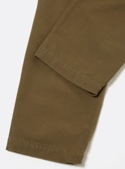New Military Chino In Olive Canvas Men Suiting.