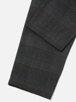Fashion Military Chino In Charcoal Reuse Wool Mix Men Suiting.