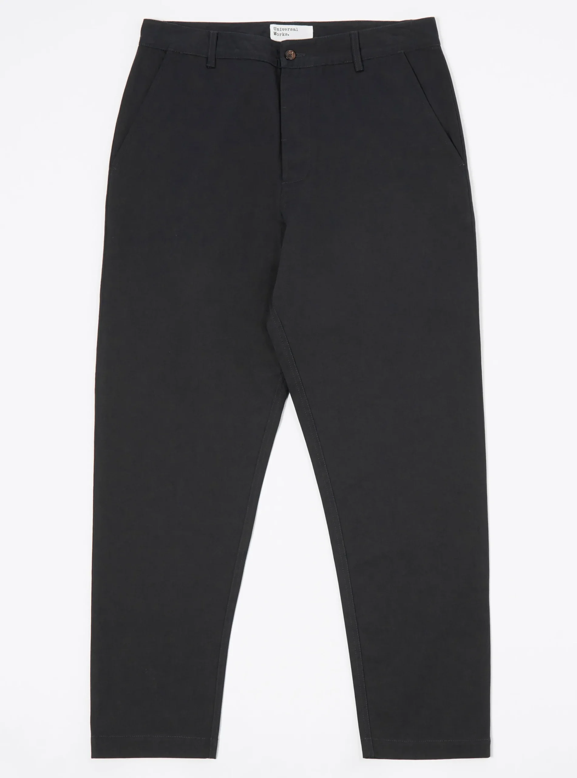 Clearance Military Chino In Black Twill Men Suiting.