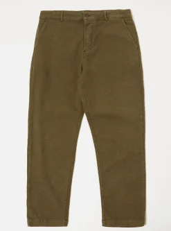 Cheap Military Chino In Olive Chevron Cotton Men Suiting.