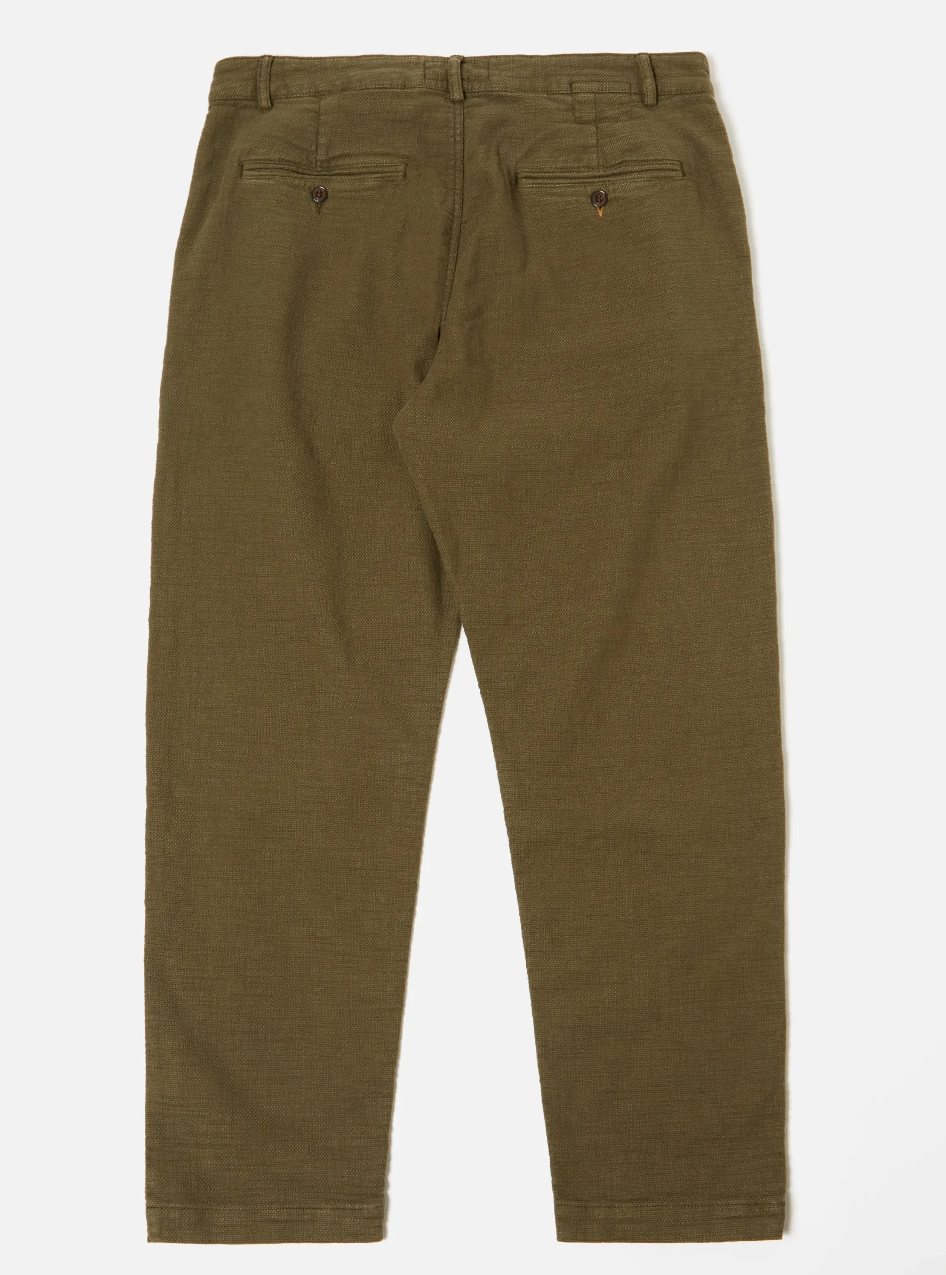 Cheap Military Chino In Olive Chevron Cotton Men Suiting.