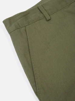 Clearance Military Chino In Light Olive Twill Men Suiting.