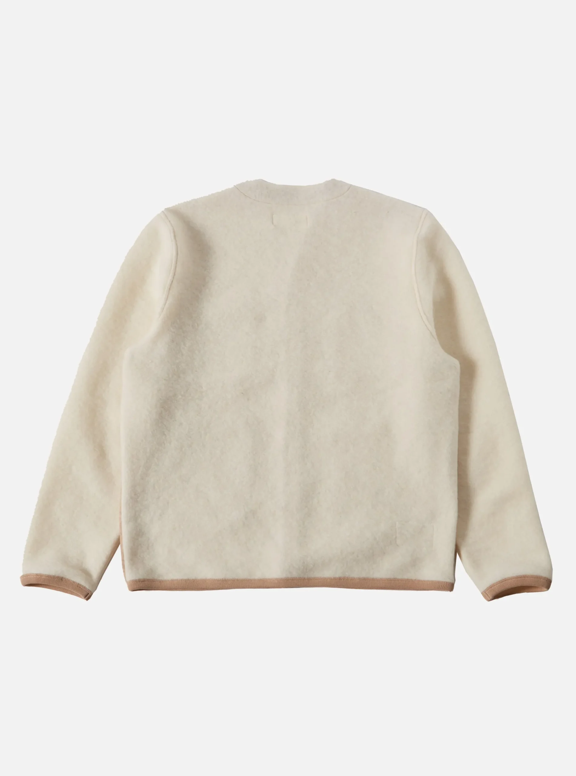 Best Mixed Cardigan In Stone/Ecru Wool Fleece Men Fleece.