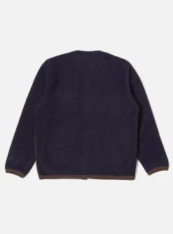 Best Sale Mixed Cardigan In Mixed Brown Wool Fleece Men Fleece.