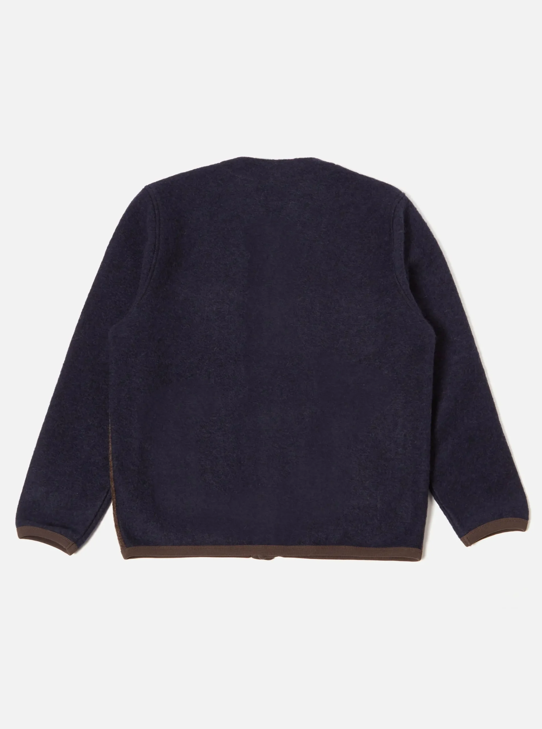 Best Sale Mixed Cardigan In Mixed Brown Wool Fleece Men Fleece.