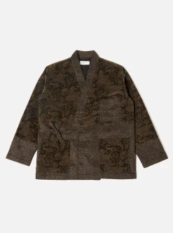 Store Mixed Kyoto Work Jacket In Black Japanese Print Twill/Cord Men Coats & Outerwear.