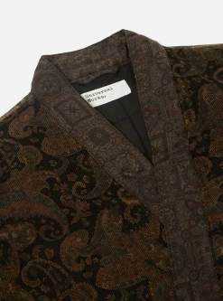 Store Mixed Kyoto Work Jacket In Black Japanese Print Twill/Cord Men Coats & Outerwear.