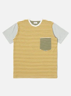 Hot Mixed Tee In Ecru/Mustard Dead Stock Jersey Men Tees & Sweats.