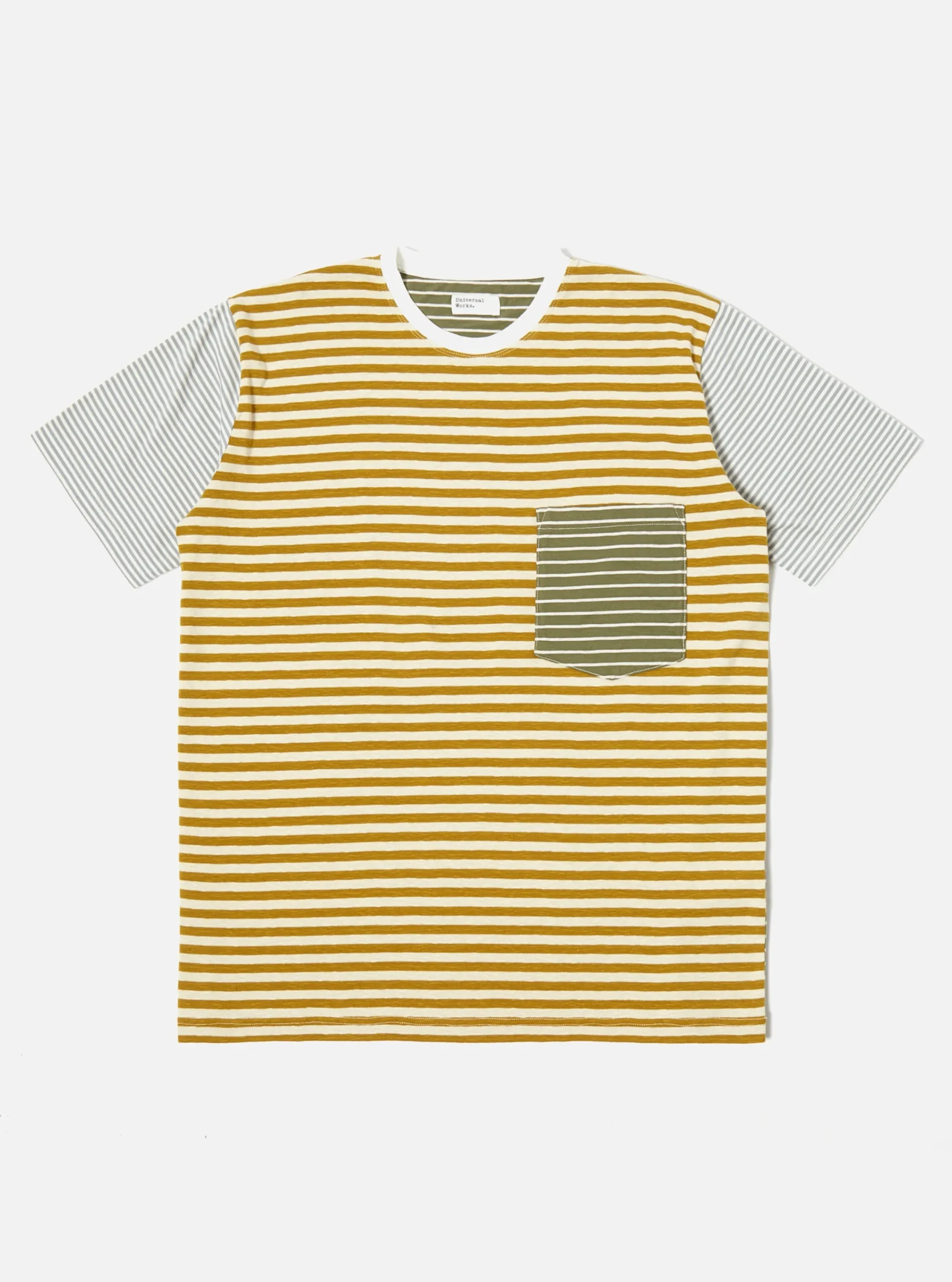 Hot Mixed Tee In Ecru/Mustard Dead Stock Jersey Men Tees & Sweats.