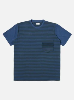 Store Mixed Tee In Navy O/D Dead Stock Jersey Men Tees & Sweats.
