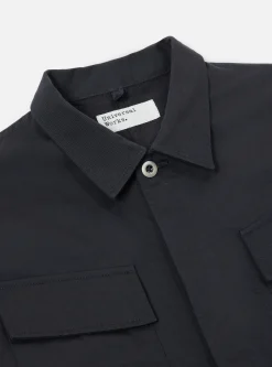 New Mw Fatigue Jacket In Black Twill Men Jackets.