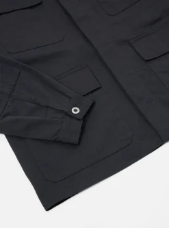 New Mw Fatigue Jacket In Black Twill Men Jackets.