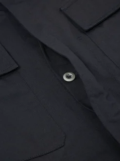New Mw Fatigue Jacket In Black Twill Men Jackets.
