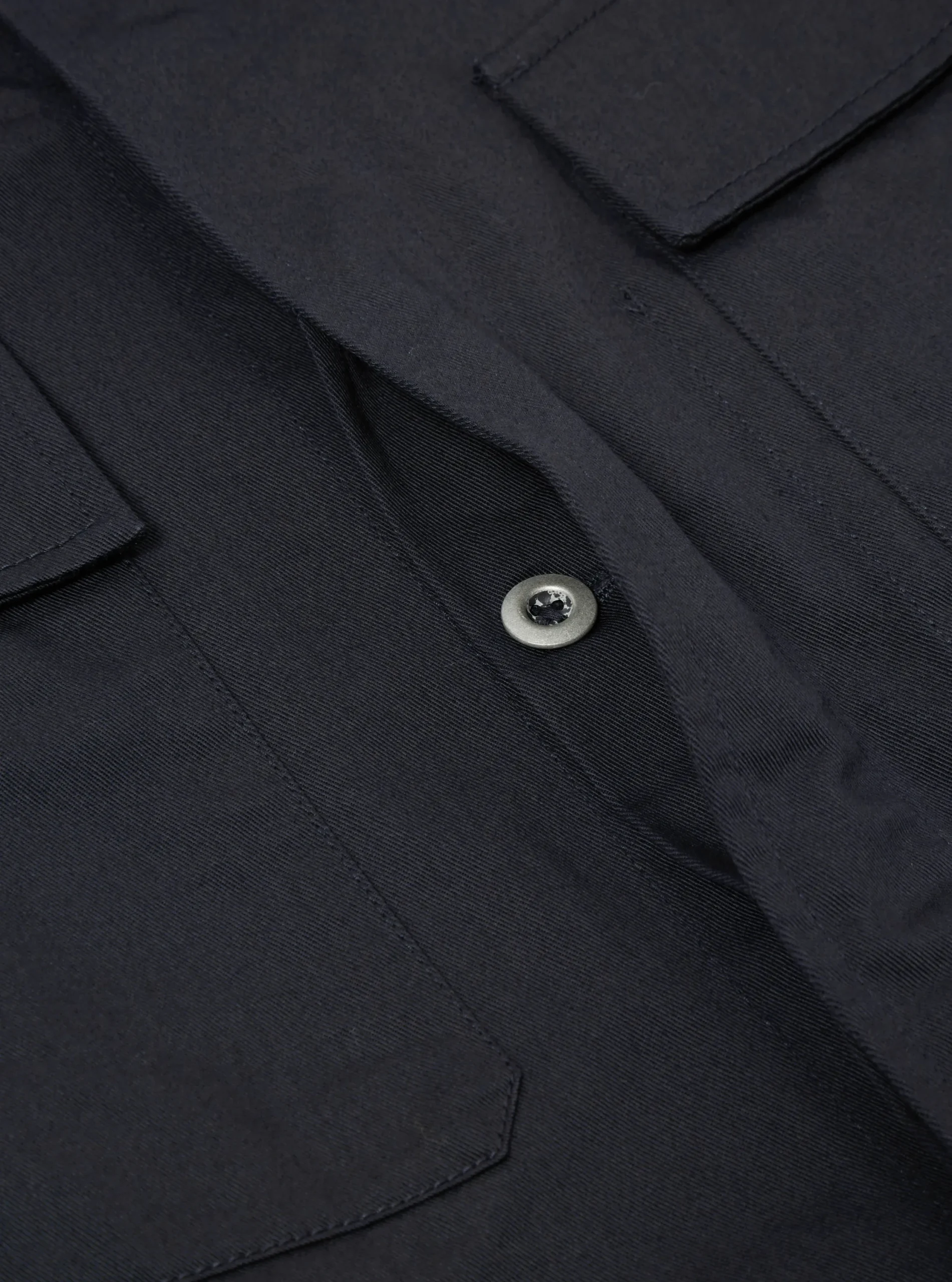 New Mw Fatigue Jacket In Black Twill Men Jackets.