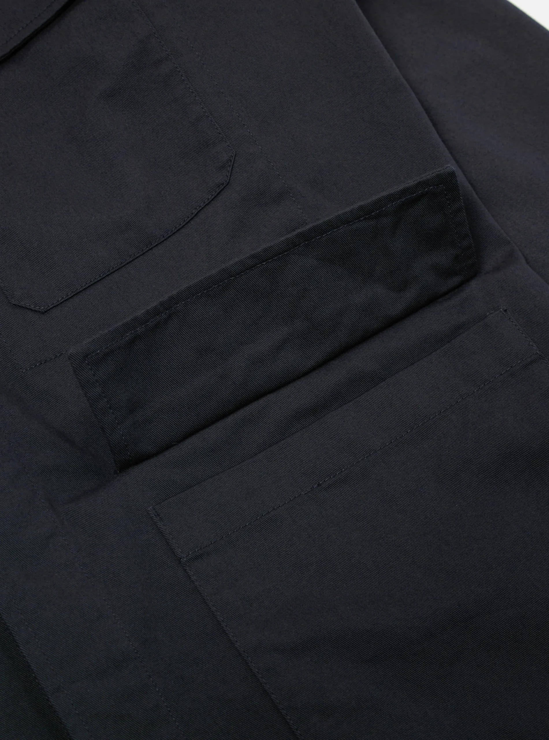New Mw Fatigue Jacket In Black Twill Men Jackets.
