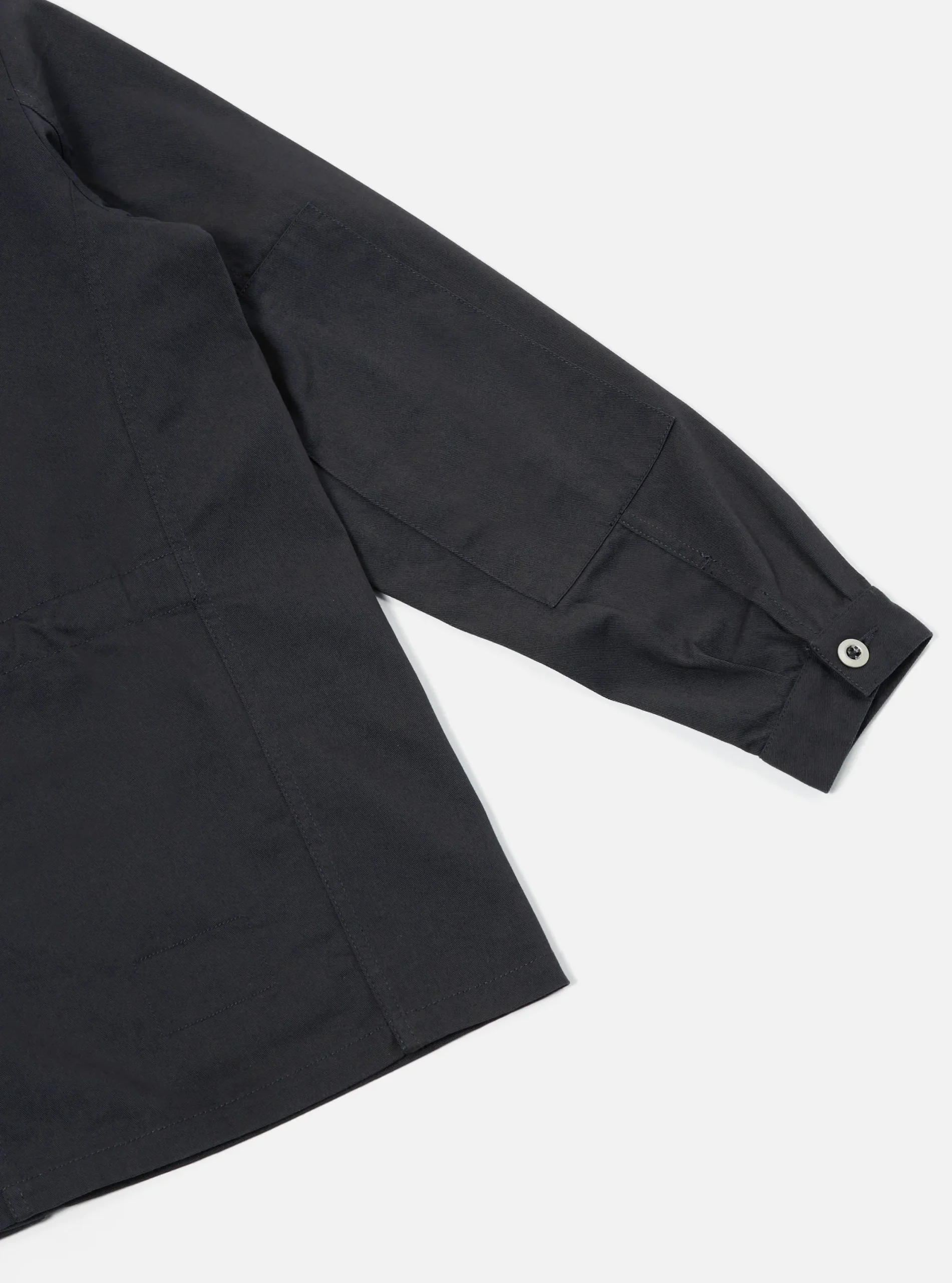 New Mw Fatigue Jacket In Black Twill Men Jackets.