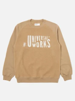 Best Sale 'Mystery Train' Print Sweatshirt In Sand Brushback Men Tees & Sweats.