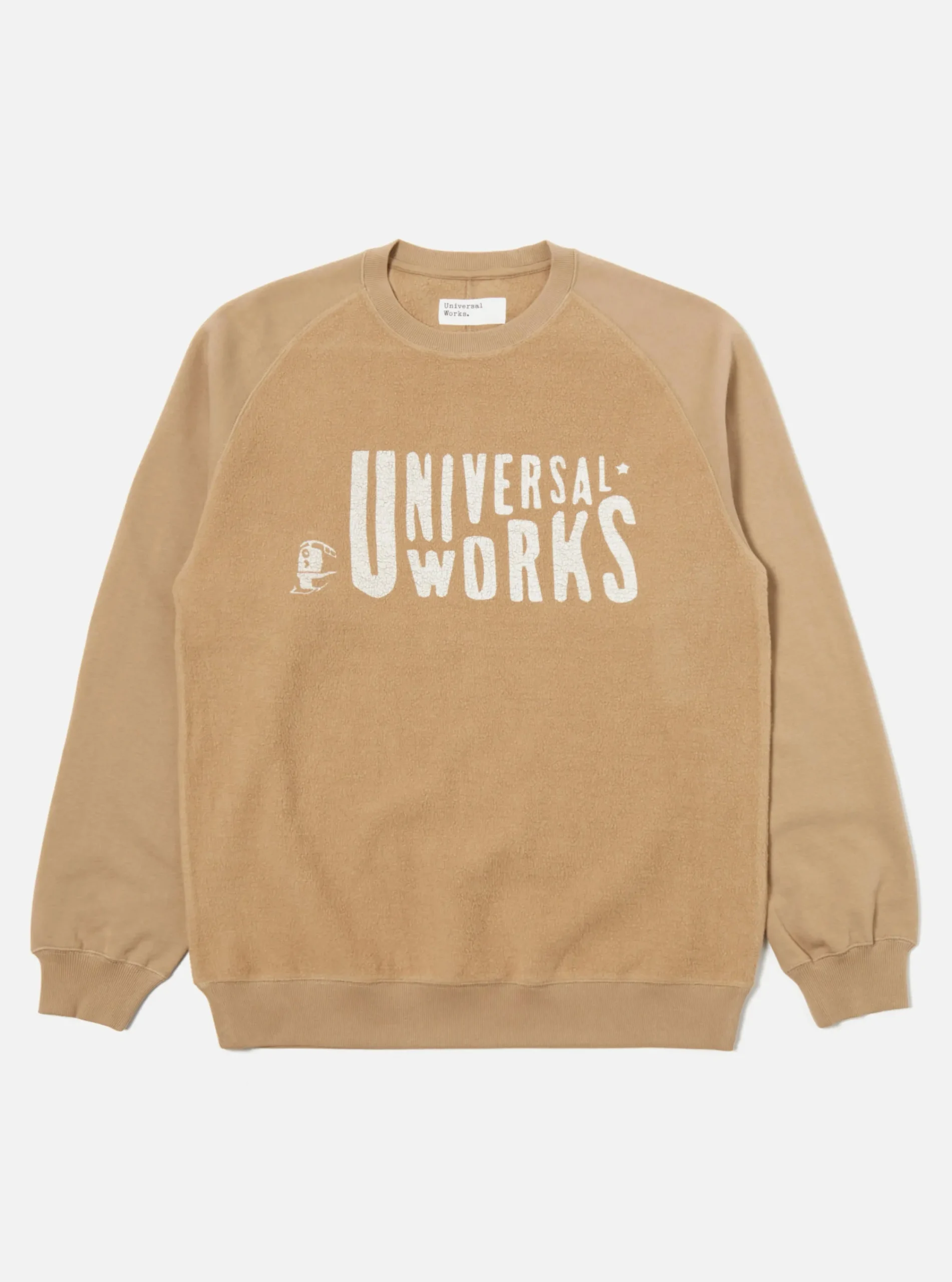 Best Sale 'Mystery Train' Print Sweatshirt In Sand Brushback Men Tees & Sweats.