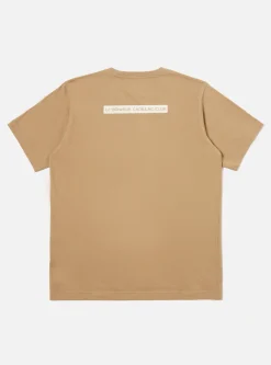 Discount Mystery Train Print Tee In Sand Single Jersey Men Tees & Sweats.