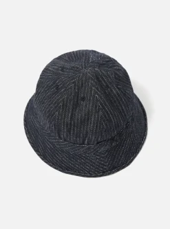 Cheap Naval Hat In Indigo Japanese Twill Denim Men Accessories.