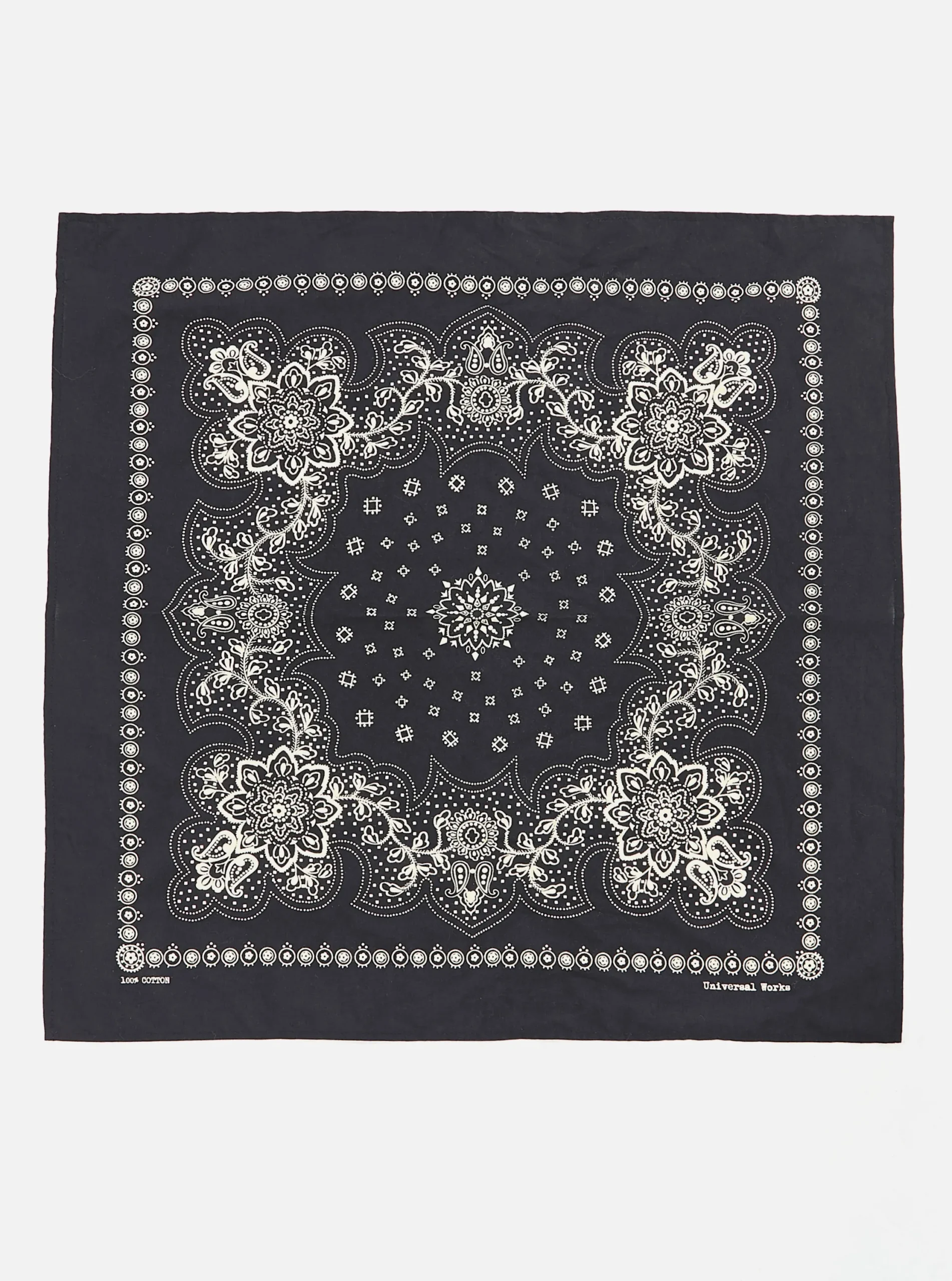 Cheap Neckerchief In Black Classic Bandana Men Accessories.