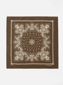 Clearance Neckerchief In Olive Classic Bandana Men Accessories.