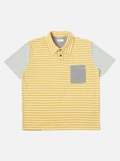Best Newlyn Polo In Ecru/Mustard Dead Stock Jersey Men Tees & Sweats.