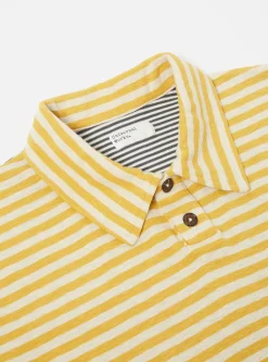 Best Newlyn Polo In Ecru/Mustard Dead Stock Jersey Men Tees & Sweats.