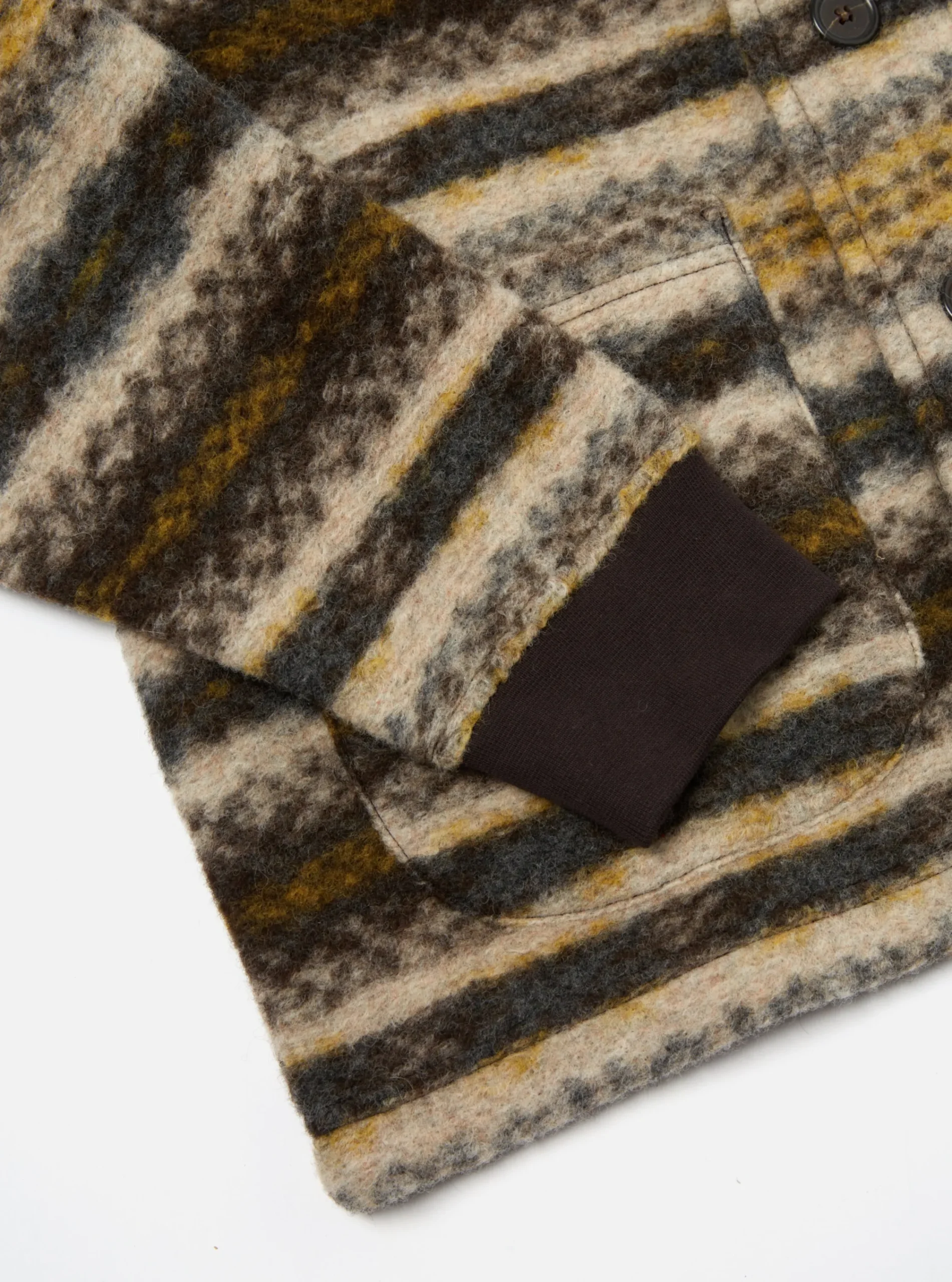 Shop New York Cardigan In Fairisle Wool Mix Men Fleece.
