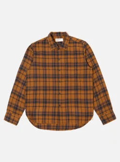 Best Sale Op Work Shirt In Cinnamon Overshirt Check Men Overshirts.