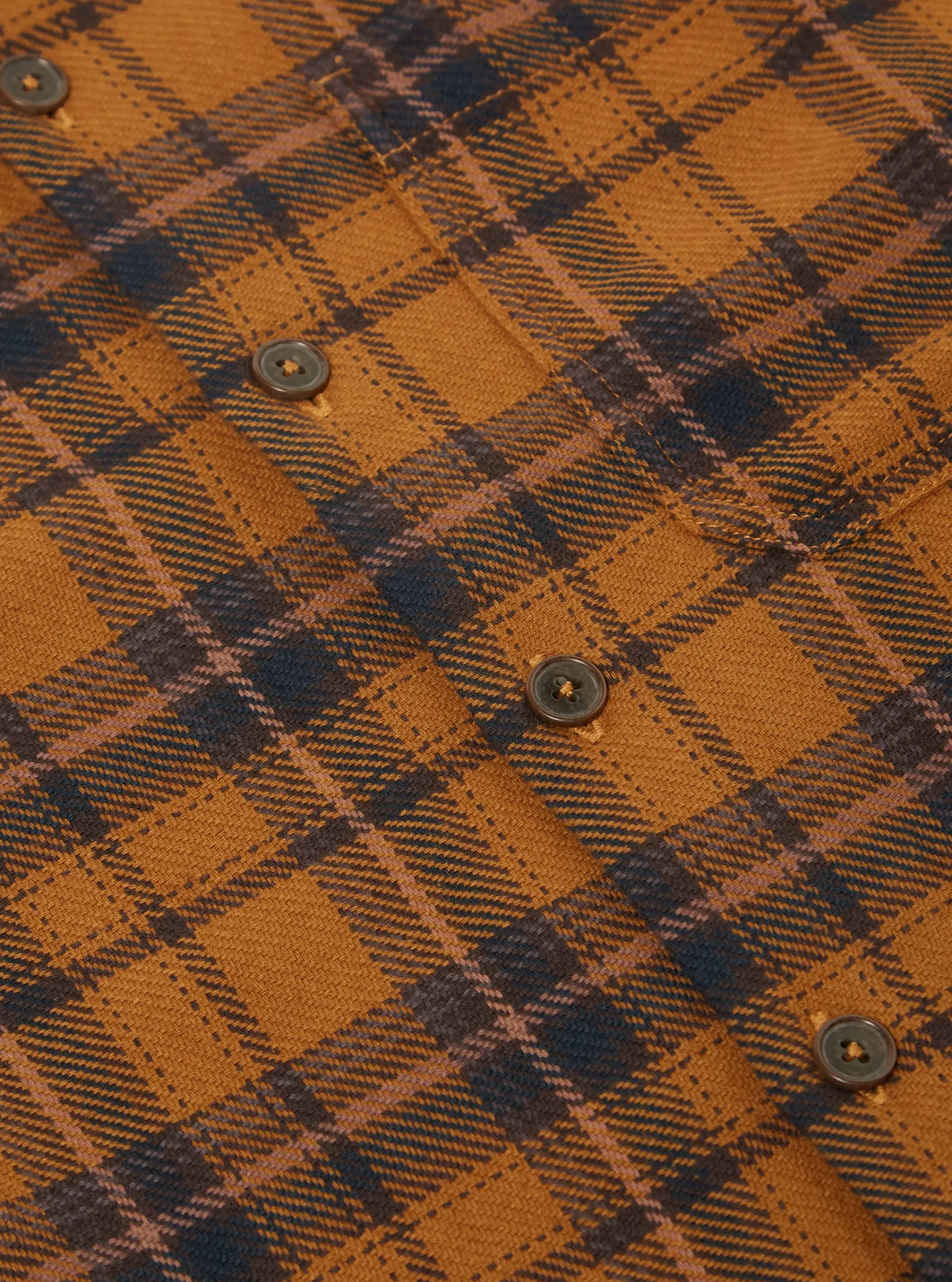 Best Sale Op Work Shirt In Cinnamon Overshirt Check Men Overshirts.