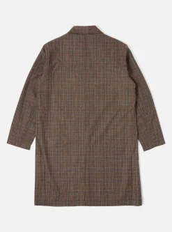 Fashion Overcoat In Brown Tweed Wool Men Coats & Outerwear.