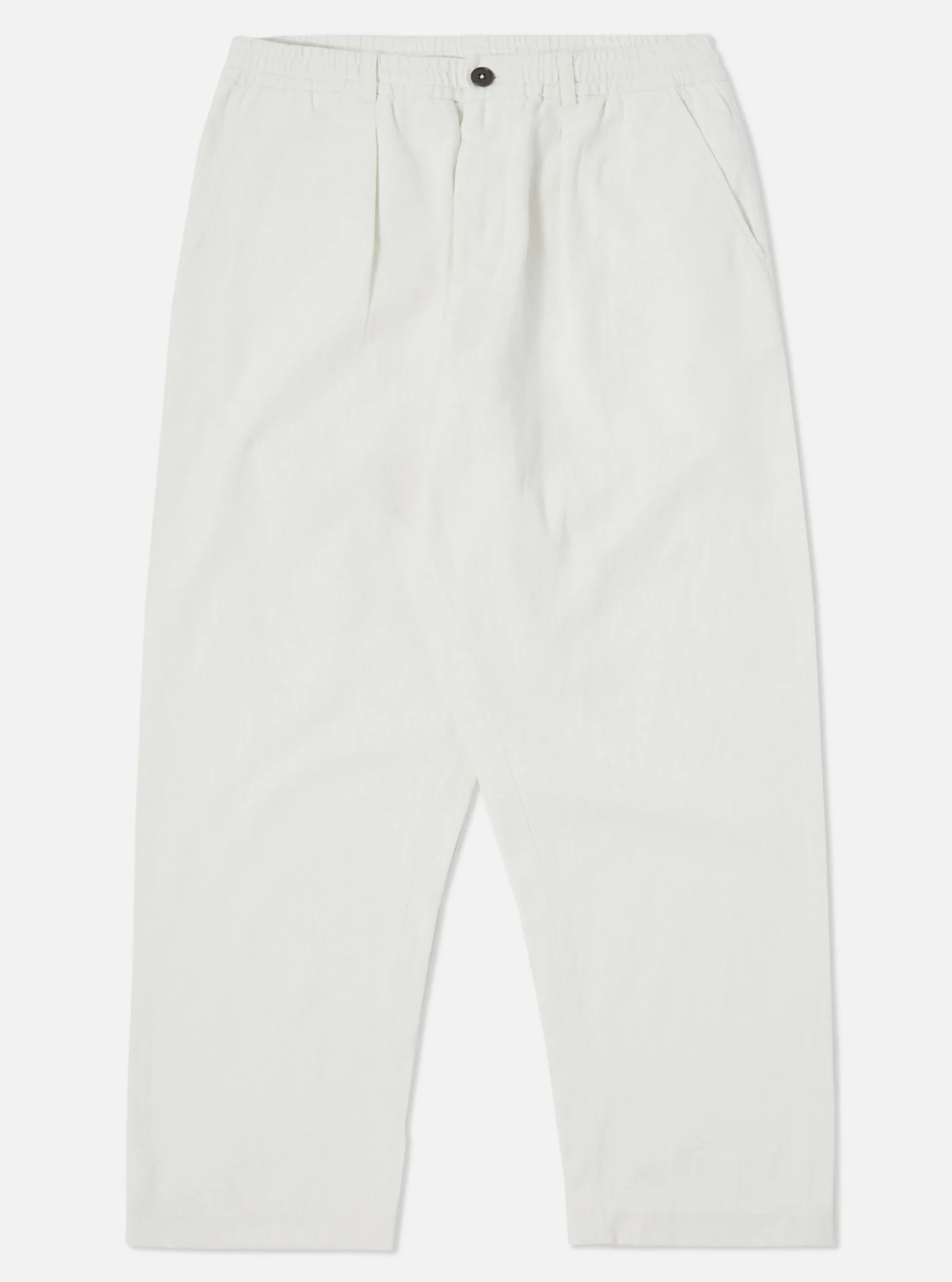 Store Oxford Pant In White Winter Twill Men Trousers.