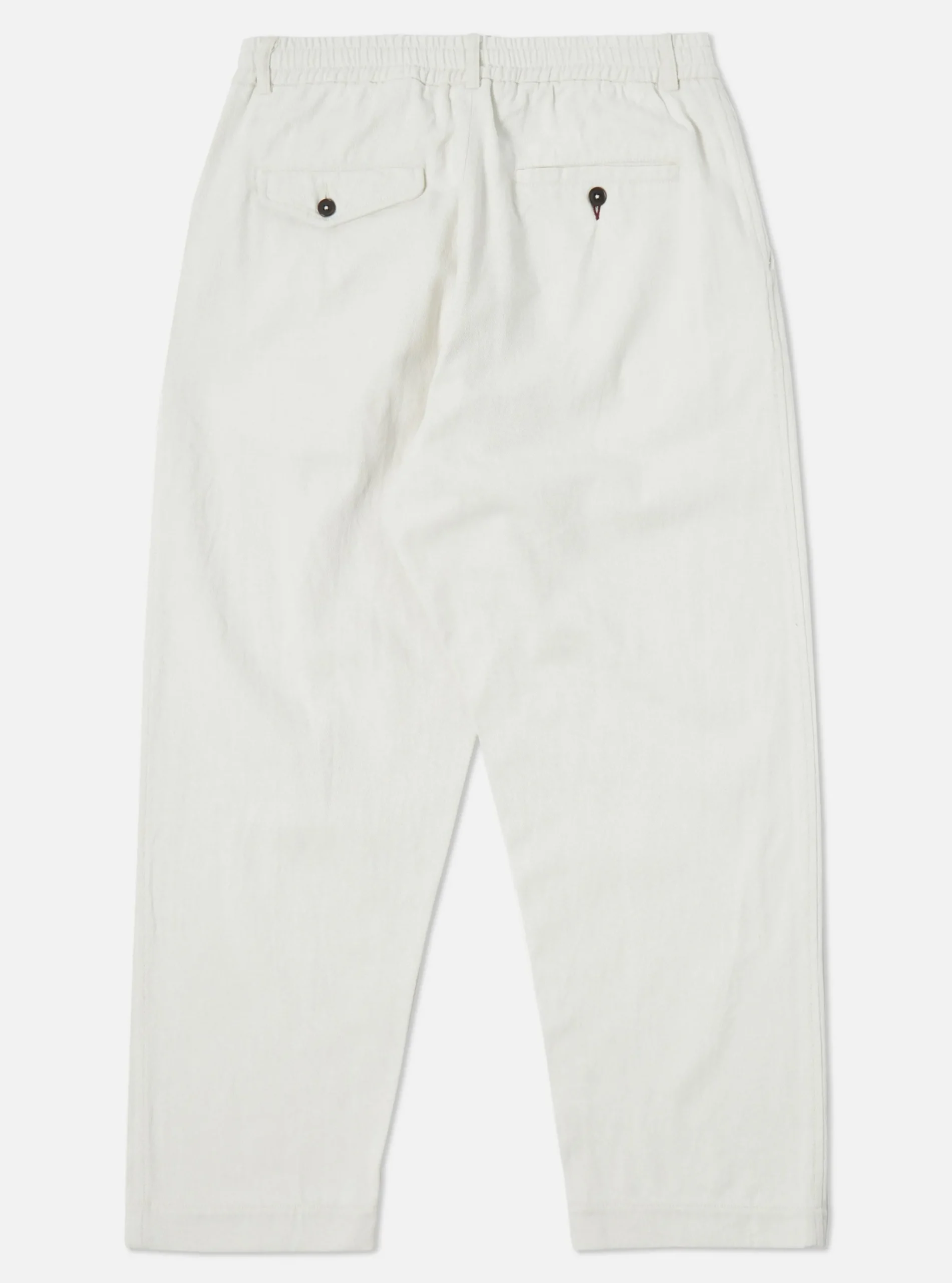 Store Oxford Pant In White Winter Twill Men Trousers.