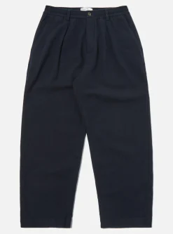 Best Oxford Pant In Navy Recycled Soft Wool Men Suiting.