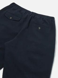 Best Oxford Pant In Navy Recycled Soft Wool Men Suiting.