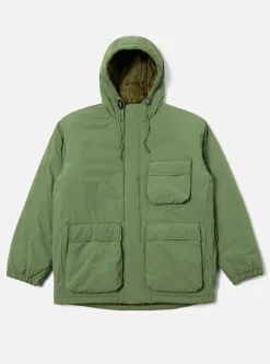 Fashion Padded Stayout Jacket In Green Recycled Nylon Men Coats & Outerwear.