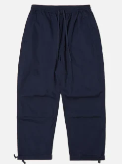 New Parachute Pant In Navy Fine Twill Men Trousers.