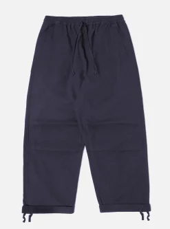Fashion Parachute Pant In Navy Winter Twill Men Trousers.