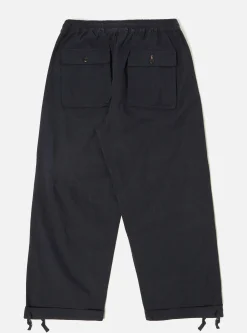 Fashion Parachute Pant In Navy Winter Twill Men Trousers.