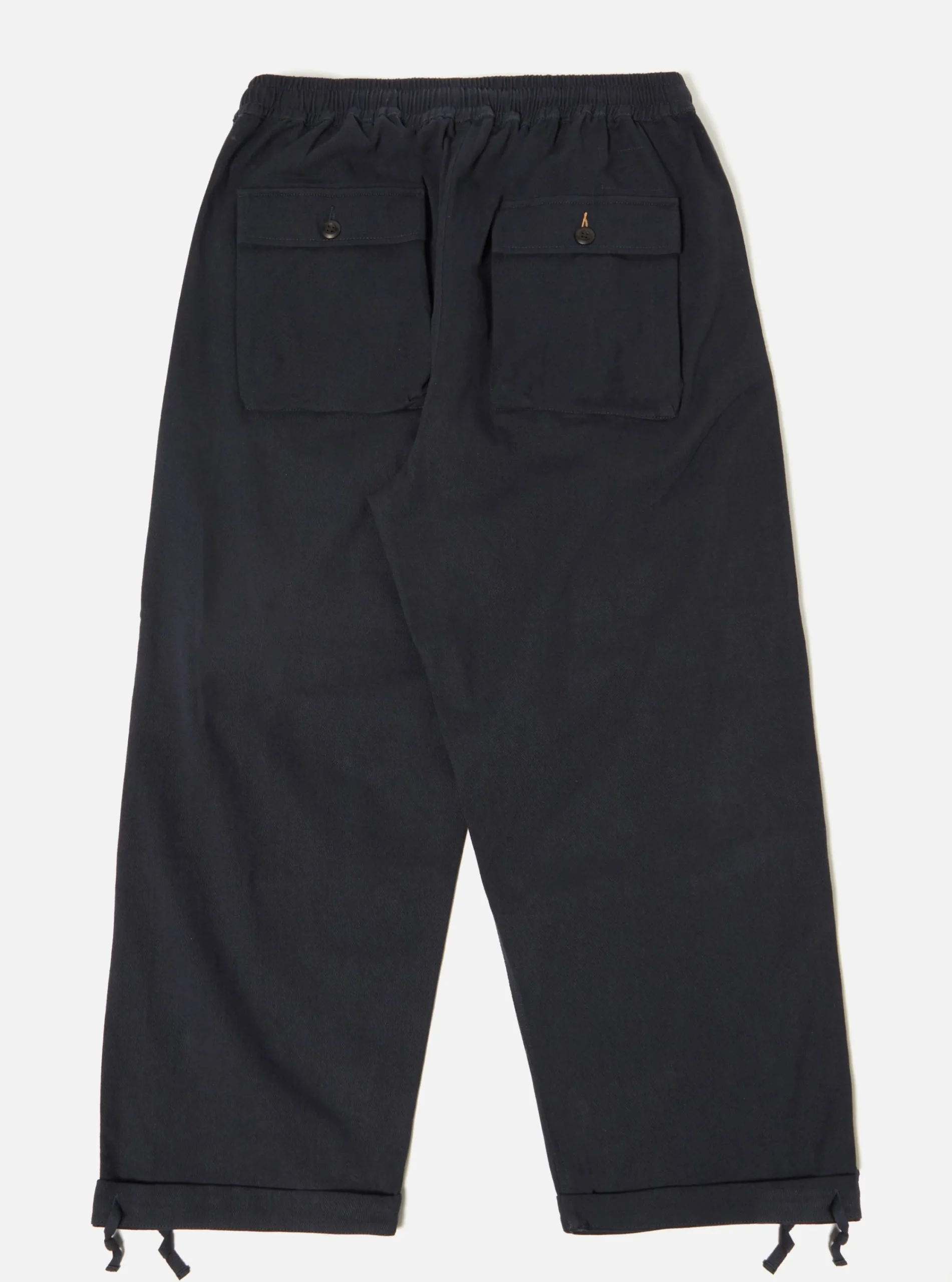 Fashion Parachute Pant In Navy Winter Twill Men Trousers.