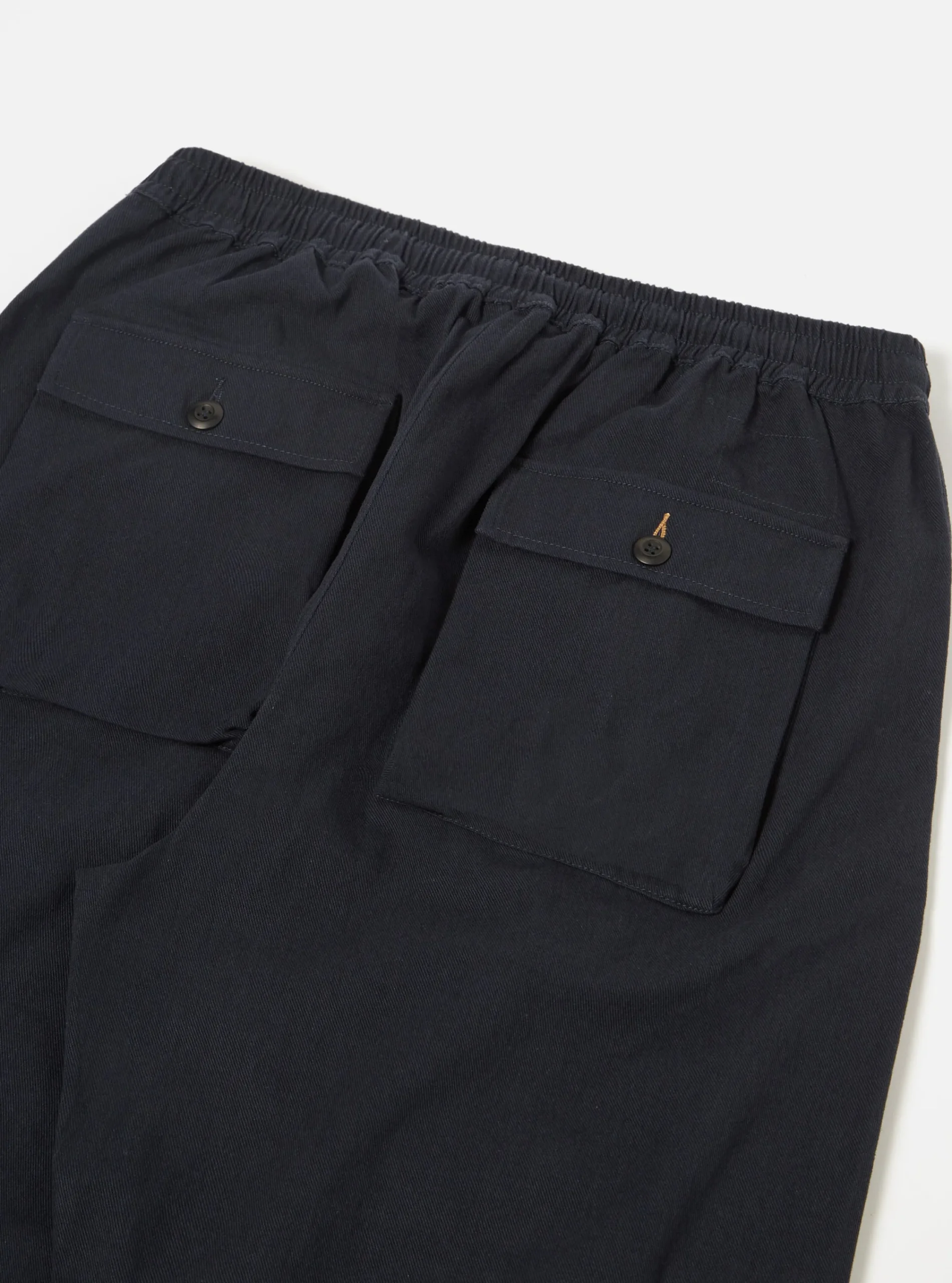 Fashion Parachute Pant In Navy Winter Twill Men Trousers.