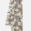 Clearance Patterned Scarf In Natural Pashmina Men Accessories.