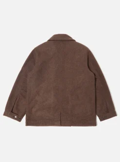 Best Sale Peacoat In Brown Melange Melton Men Coats & Outerwear.