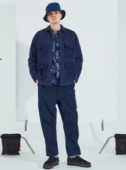 Cheap Photographers Jacket In Indigo Corduroy/Soft Twill Men Jackets.
