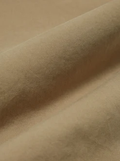 Sale Pleated Track Pant In Sand Organic Utility Cotton Men Trousers.